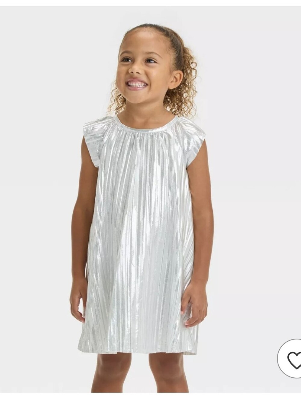 OshKosh B'gosh Shimmer Silver Toddler Dress